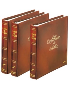 ALBUM DE SELLOS PIEL DE BECERRO CON CAJETIN