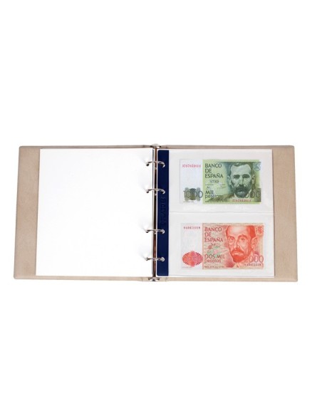 HOJA ALBUM DE BILLETES NUMIS 1 COMPARTIMENTO DE 165 MM. X 200 MM.