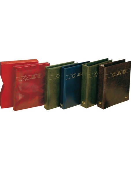 ALBUM FDC-2 (DOBLE) PARA SOBRES PRIMER DIA, TARJETAS, CARTAS, ETC. CON CAJETIN