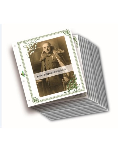 JUEGO HOJAS ALBUM PARA BILLETES DE ESPAÑA ESTADO ESPAÑOL 1936/1975 FILABO