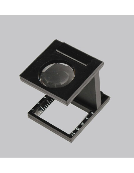 LUPA ESTATICA CON 8 AUMENTOS Y ESCALA MILIMETRICA 23 mm. Ø