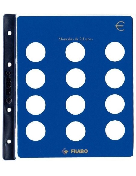 HOJA MONEDAS 2 EURO UNIVERSAL FILABO
