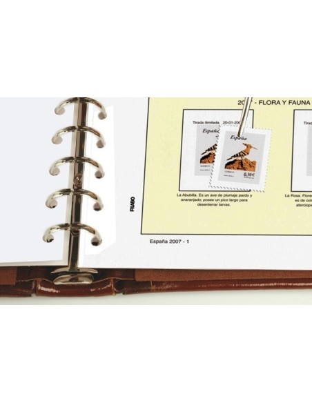 HOJAS FILABO ALBUM DE SELLOS DE ESPAÑA - SELLOS Y HOJITAS BLOQUE