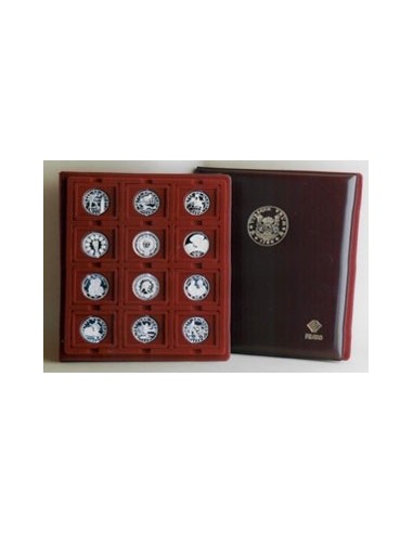 ESTUCHE MONEDAS - ALBUM FILABO 12 PARA 12 MONEDAS DE 41,5 mm.