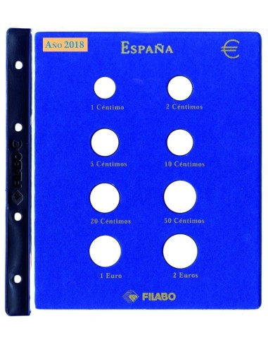 Hoja monedas Euro España Filabo