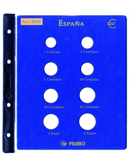 Hoja monedas Euro España Filabo