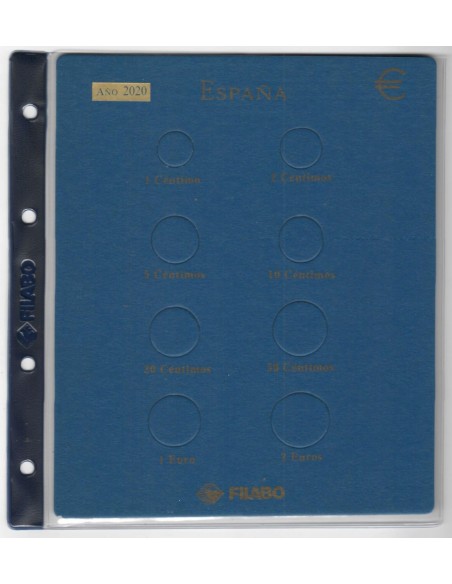 Hoja monedas Euro España Filabo