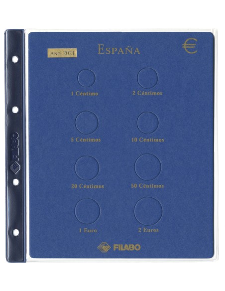 Hoja monedas Euro España Filabo