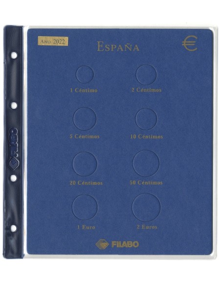 Hoja monedas Euro España Filabo