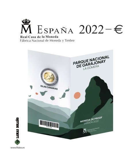 Hoja Cartera 2 Euro FNMT Filabo