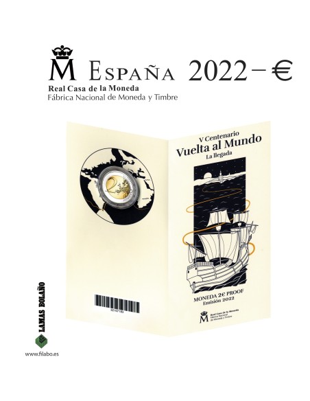 Hoja Cartera 2 Euro FNMT Filabo