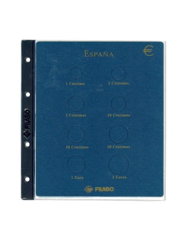 Hoja monedas Euro España Filabo