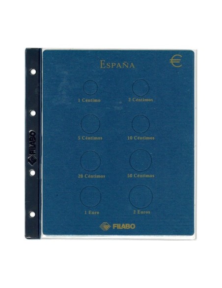 Hoja monedas Euro España Filabo
