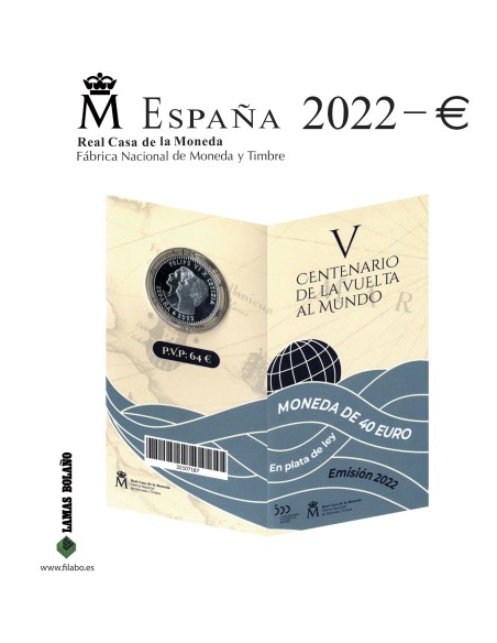 Hoja Cartera 30/40 Euro FNMT Filabo