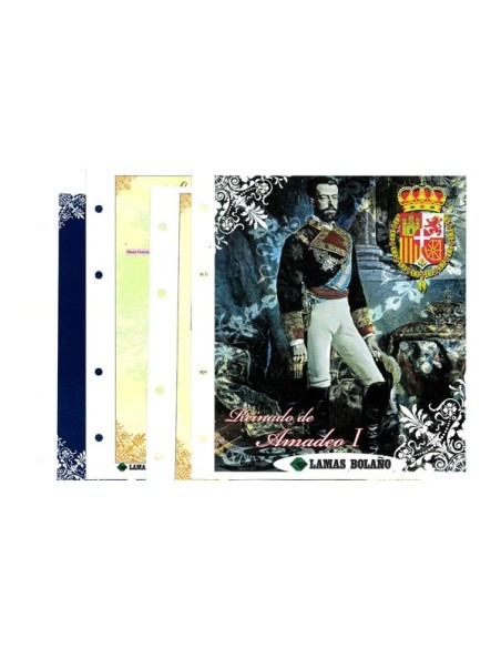 FILABO - ALBUM DUROS DE PLATA AMADEO I, GOBIERNO PROVISIONAL Y REVOLUCION CANTONAL COLOR NEGRO