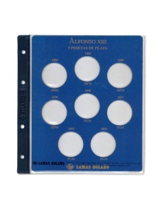 FILABO - ALBUM DUROS DE PLATA ALFONSO XIII, COLOR VERDE 2