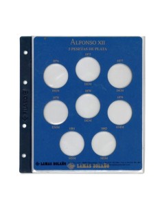 ALBUM DUROS DE PLATA ALFONSO XII, COLOR VERDE 2