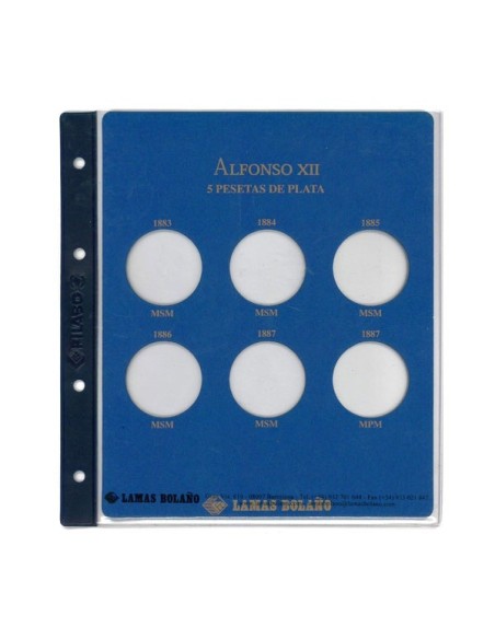 ALBUM DUROS DE PLATA ALFONSO XII, COLOR VERDE