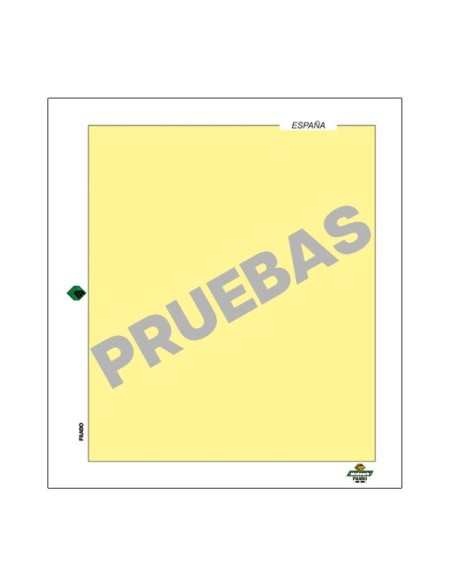 HOJAS FILABO ALBUM DE SELLOS DE ESPAÑA - PRUEBAS HOJITAS SIN DENTAR