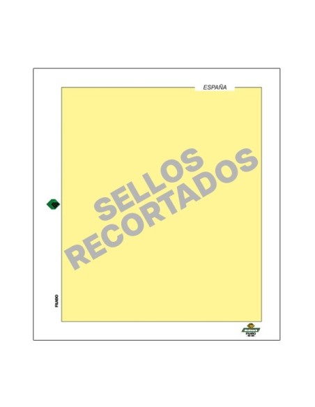 HOJAS FILABO ALBUM DE SELLOS DE ESPAÑA - SELLOS RECORTADOS PROCEDENTES DE HOJITA  POR AÑOS