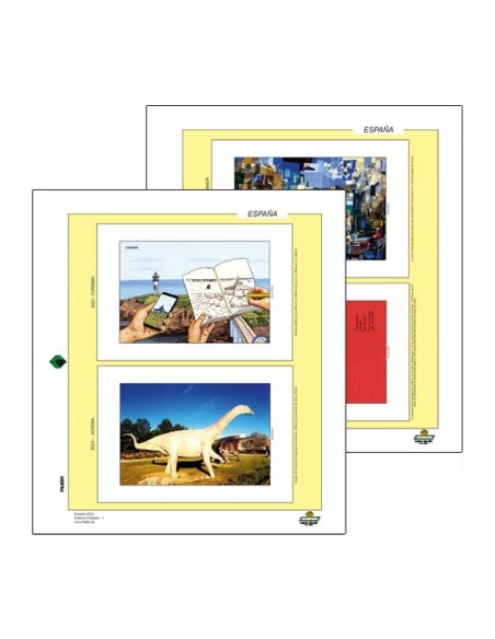 HOJAS FILABO ALBUM DE SELLOS DE ESPAÑA - ENTEROS POSTALES POR AÑOS