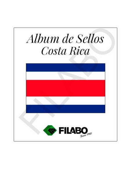 HOJAS ALBUM DE SELLOS DE COSTA RICA FILABO