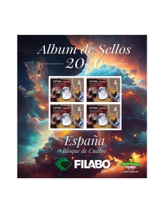 HOJAS FILABO ALBUM DE SELLOS DE ESPAÑA BLOQUE DE CUATRO - SELLOS Y HOJITAS BLOQUE 2