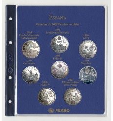 FILABO HOJA MONEDA 2000 PESETAS ESPAÑA 1994/2001