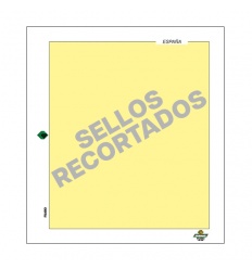 HOJAS FILABO ALBUM DE SELLOS DE ESPAÑA - SELLOS RECORTADOS PROCEDENTES DE HOJITA POR AÑOS