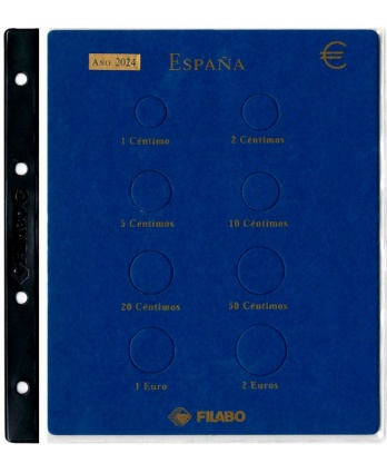 Hoja monedas Euro España Filabo