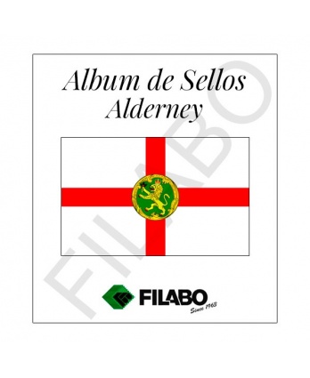 SUPLEMENTOS FILABO ALDERNEY HOJAS ALBUM DE SELLOS 