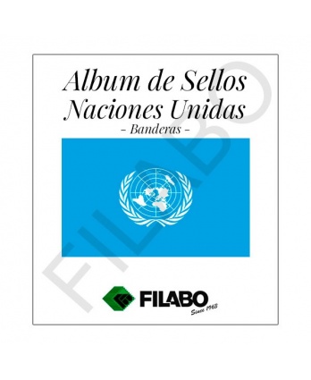 HOJAS ÁLBUM DE SELLOS NACIONES UNIDAS - BANDERAS