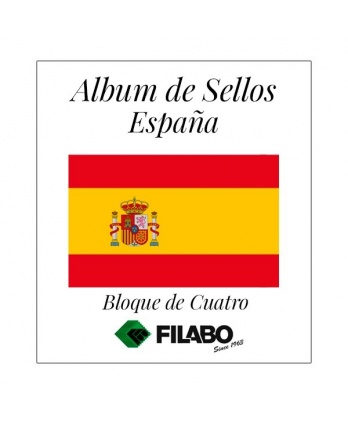 HOJAS FILABO ALBUM DE SELLOS DE ESPAÑA BLOQUE DE CUATRO - SELLOS Y HOJITAS BLOQUE