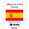 HOJAS FILABO ALBUM DE SELLOS DE ESPAÑA BLOQUE DE CUATRO - SELLOS Y HOJITAS BLOQUE